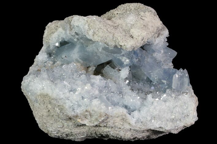Blue Celestine (Celestite) Crystal Geode - Madagascar #70828